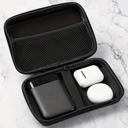 Handheld Game Console Carrying Case, Protective Travel Retro Mini Player Box for Charging Cable, Earpods, Batteries