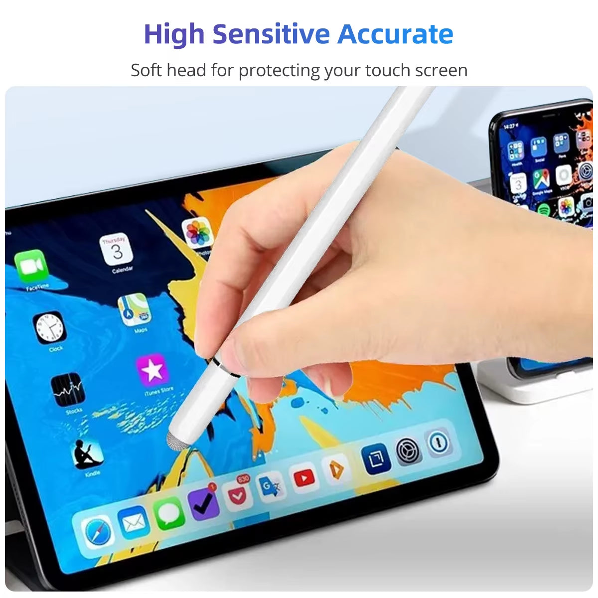 3 in 1 Magnetic Stylus Pen for Ios Android Touch Pen Drawing Capacitive Pencil for Ipad Iphone Samsung Tablet Smart Phone