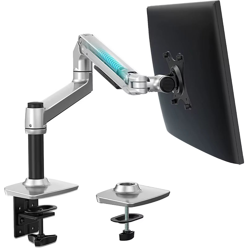 V62C Desktop Full Motion 17-38" Monitor Holder Mount Mechanical Spring Arm Aluminum Monitor Support Loading 11Kgs