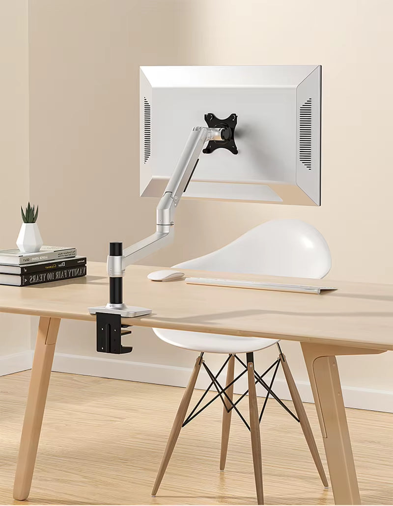 V62C Desktop Full Motion 17-38" Monitor Holder Mount Mechanical Spring Arm Aluminum Monitor Support Loading 11Kgs