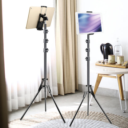 50/150/200Cm Tripod for Tablet and Phone Aluminum Tripode Tablet Floor Ipad Tripod Stand with Smartphone & Tablet Holder Mount