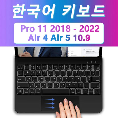 Backlight Magic Keyboard for Ipad Pro 13 M4 2024 12.9 M2 for Ipad Pro 11 10Th Gneration Ipad Air 6 Air 5 Air 4 Keyboard Folio