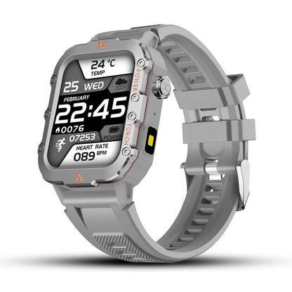 2024 New 1.71-Inch Bluetooth Voice Call Smartwatch Heart Rate Monitor LED Flashlight Outdoor Sports Fitness Smart Watch