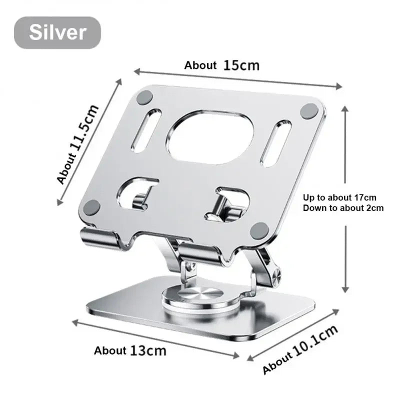 360° Rotation Tablet Stand for Ipad, Adjustable Foldable Tablet Holder,Aluminum Phone Stand Compatible with Ipad Pro/ Air/ Mini