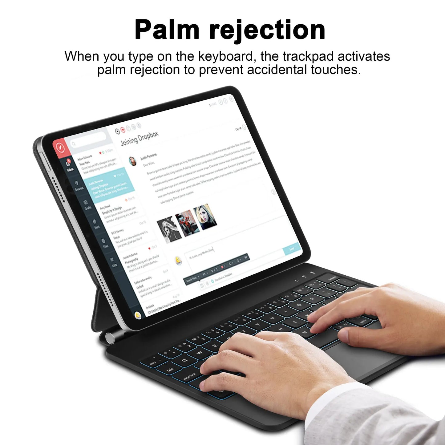 Backlight Magic Keyboard for Ipad Pro 13 M4 2024 12.9 M2 for Ipad Pro 11 10Th Gneration Ipad Air 6 Air 5 Air 4 Keyboard Folio