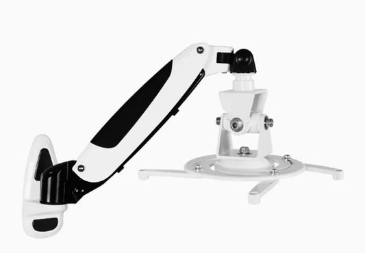 DL-PR03W Universal Projector Wall Mounted Gas Spring Full Motion 2-7Kg Projector Holder with Hook Tray and 1/4Inch Screw