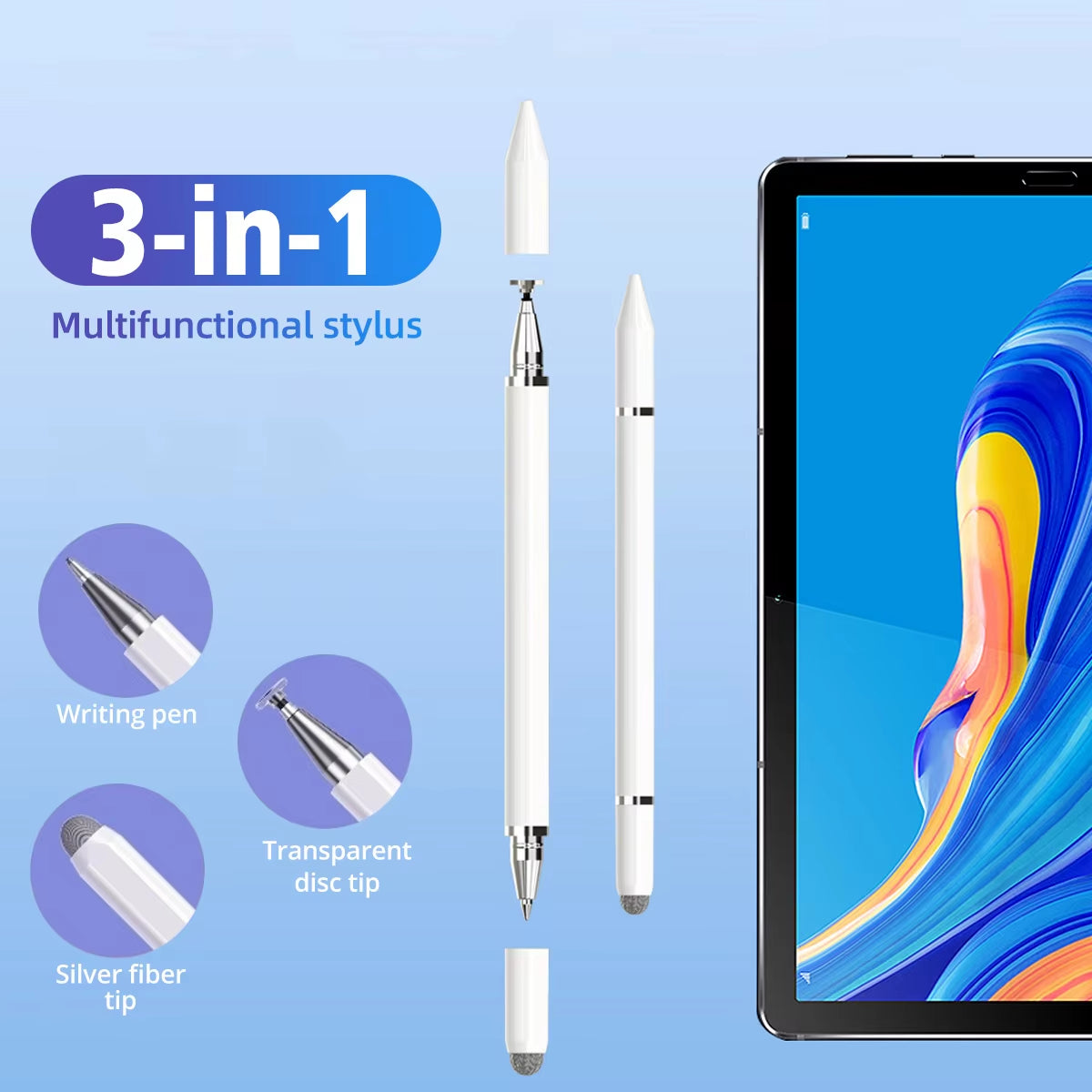 3 in 1 Magnetic Stylus Pen for Ios Android Touch Pen Drawing Capacitive Pencil for Ipad Iphone Samsung Tablet Smart Phone