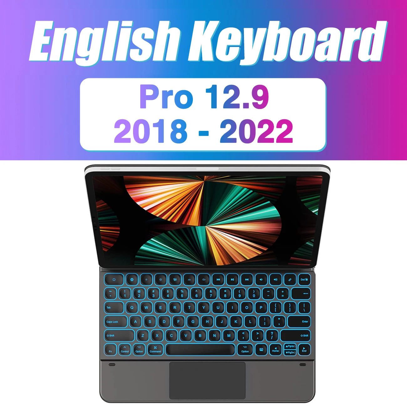Backlight Magic Keyboard for Ipad Pro 13 M4 2024 12.9 M2 for Ipad Pro 11 10Th Gneration Ipad Air 6 Air 5 Air 4 Keyboard Folio