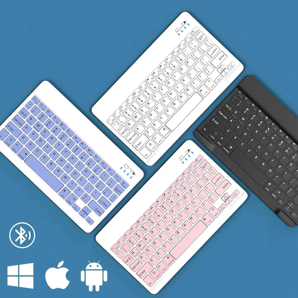 Wireless Keyboard Mini Rechargeable Bluetooth-Compatible Keyboard for Ipad Phone Tablet for Samsung Xiaomi IOS Android Windows